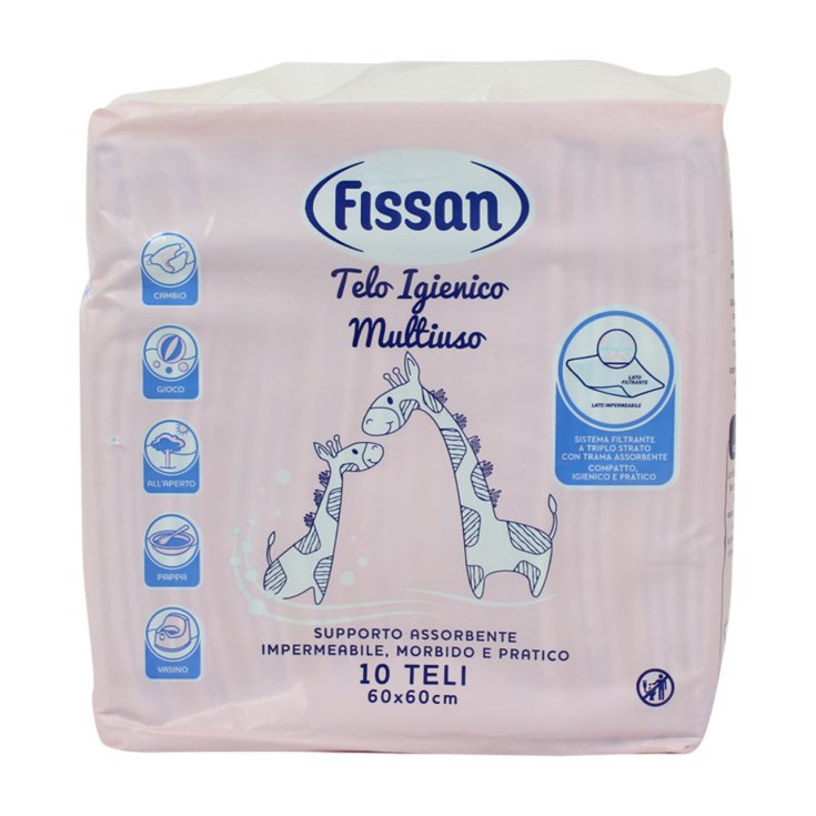 Fissan Telo Igienico Multiuso 10 Pezzi 60x60cm