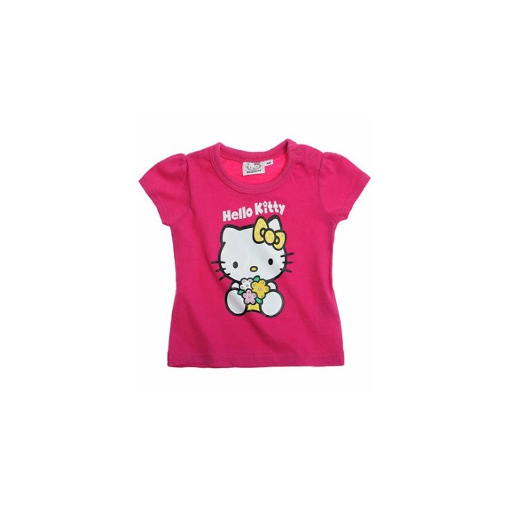 T-shirt maglia maglietta bimba neonata Hello Kitty fucsia 24 m