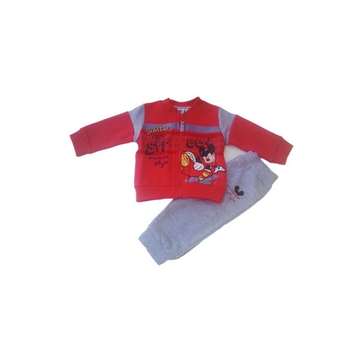 Completo tuta 2pz maglia maglietta pantalone bimbo neonato Disney baby Mickey 6 - 9 mesi