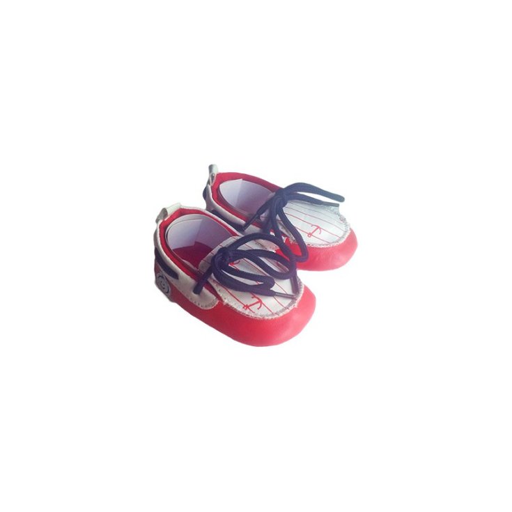 Scarpina scarpa mocassino Pastello bimbo neonato rosso 16