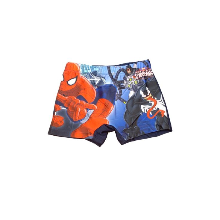 Costumino costume da bagno boxer bimbo bambino uomo ragno Spiderman rosso 8A