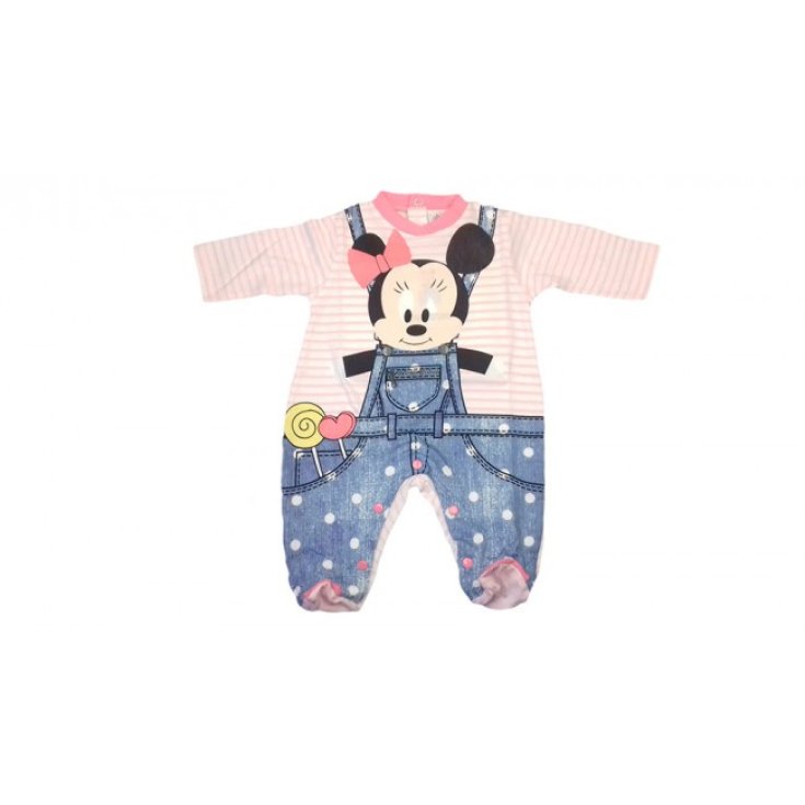 Tuta tutina cotone bimba neonato Disney baby Minnie rosa 0 - 1 mese