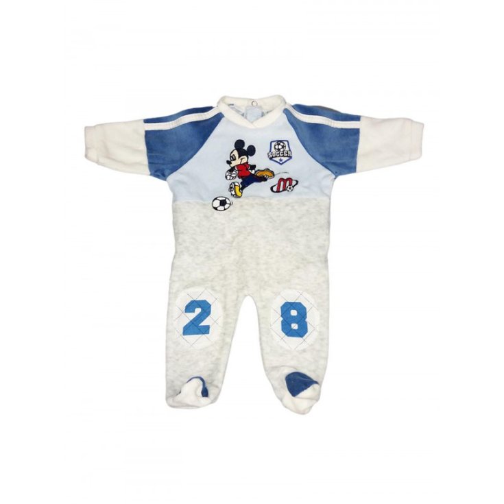 Tuta tutina ciniglia bimbo neonato Arnetta Disney baby Mickey grigio cielo 3 m