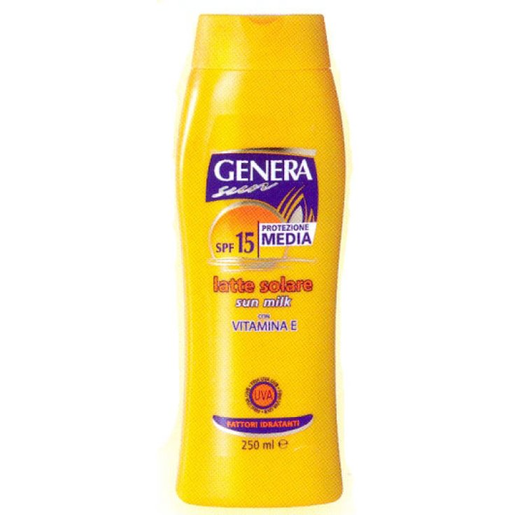 Genera Sun Latte Solare con Vitamina E SPF15 250ml