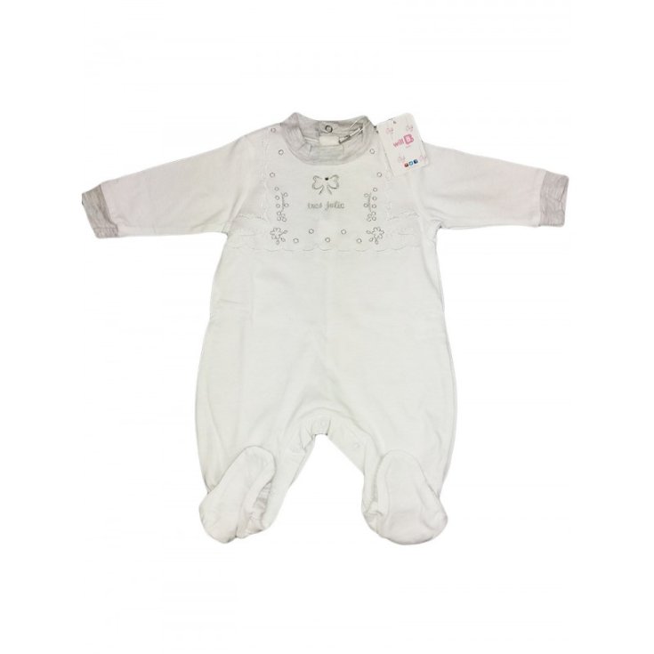 Tuta tutina cotone bimba neonato Will B bianco 6 - 9 mesi