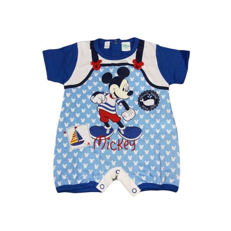 Pagliaccetto tutina bimba neonato Ellepi Disney baby Mickey blu 9 m