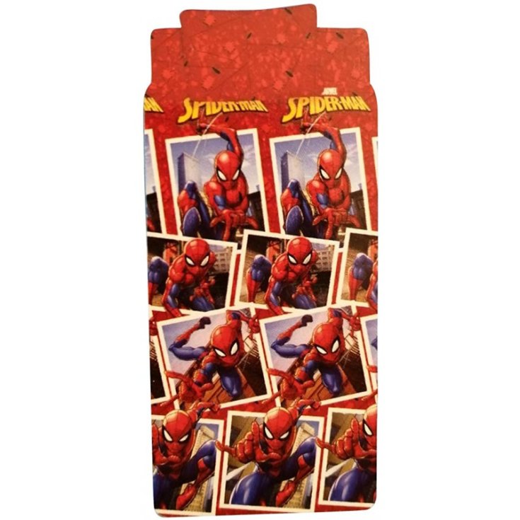 Completo lenzuola parure letto 3pz bambino piazza singola uomo ragno Spiderman TU