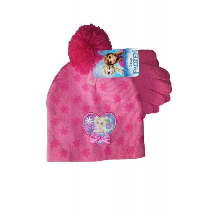 Disney Frozen - Coordinati invernali 3pz per Bambine, cappello,  scaldacollo, guanti