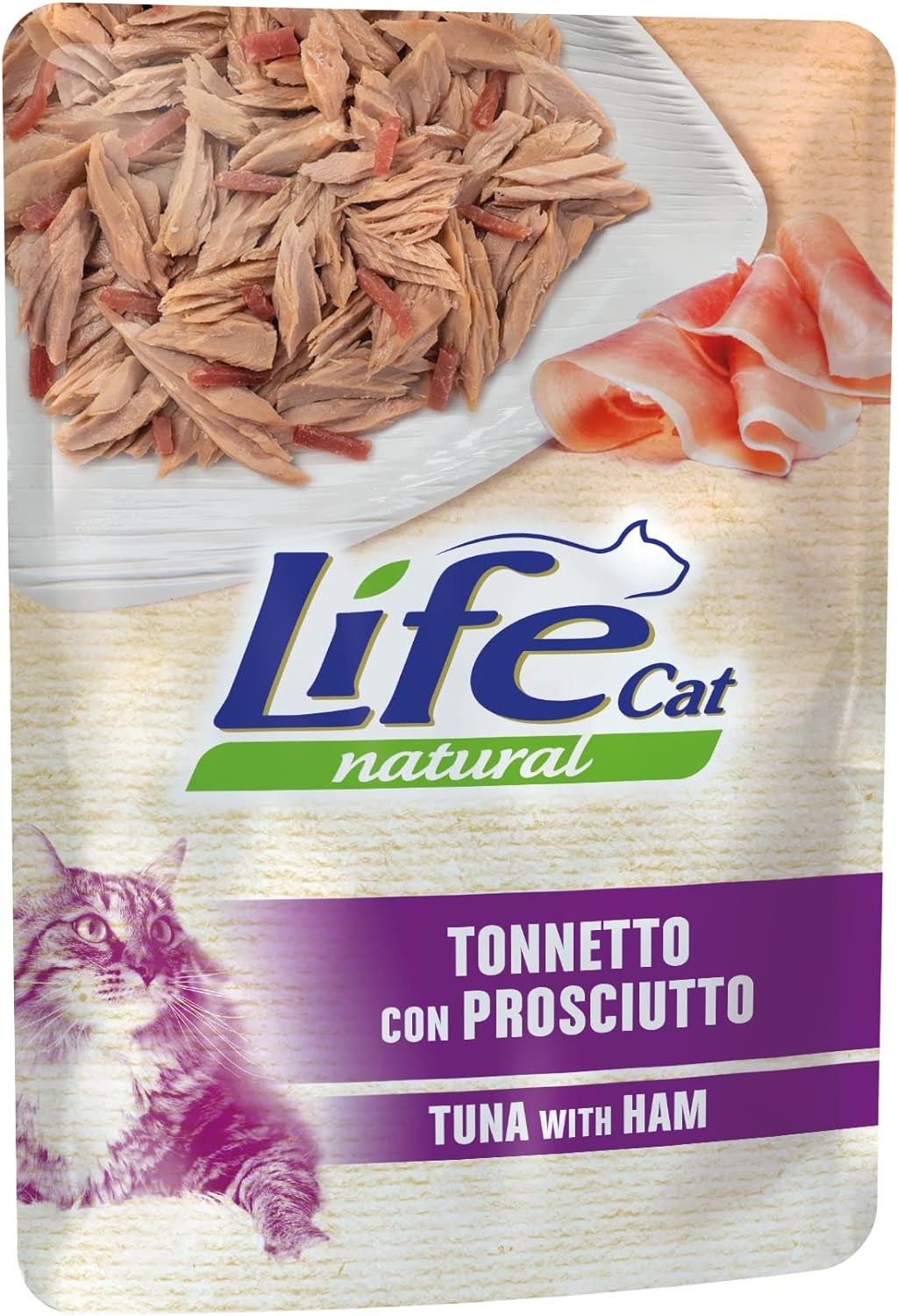Image of Life Cat Natural Adult Tonno con Vongole e Gamberetti - 70GR