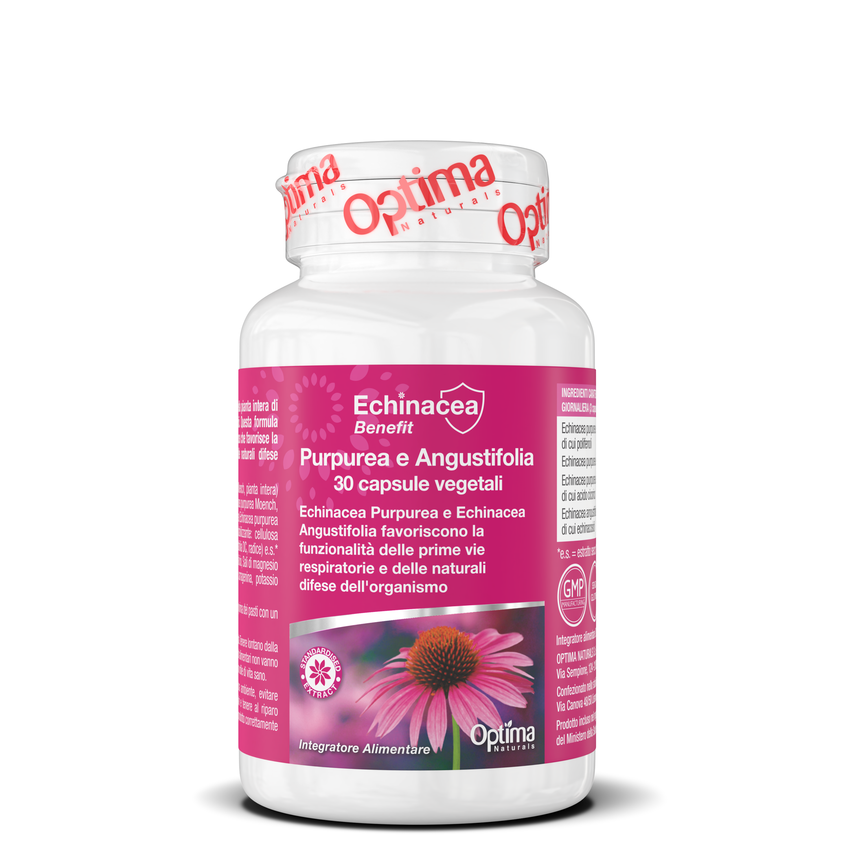 Image of Echinacea Purpurea E Angustifolia Optima Naturals 30 Capsule Vegetali033