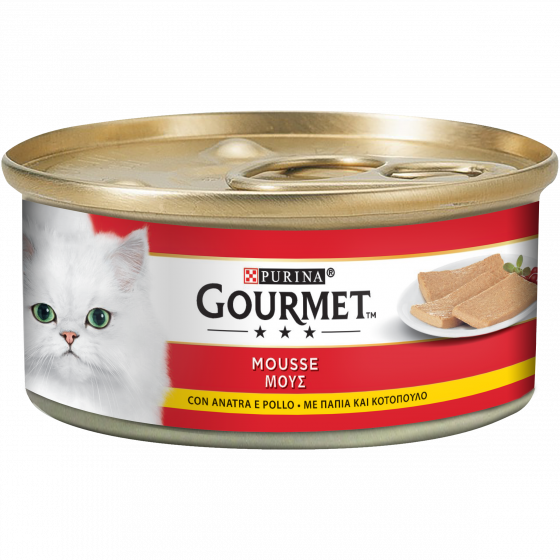 Image of Gourmet Soffice Mousse con Anatra e Pollo - 195GR