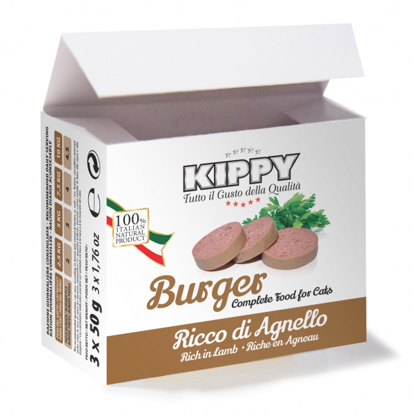 Image of KIPPY BURGER RICCO DI AGNELLO 50GR X 3 P