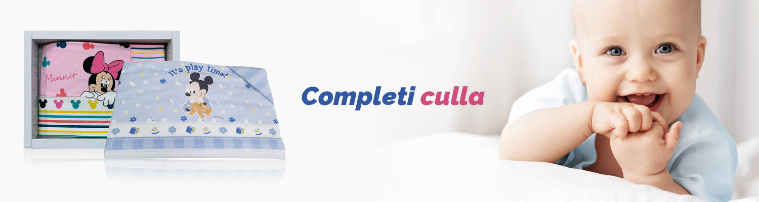 Completi biancheria per culla e carrozzina