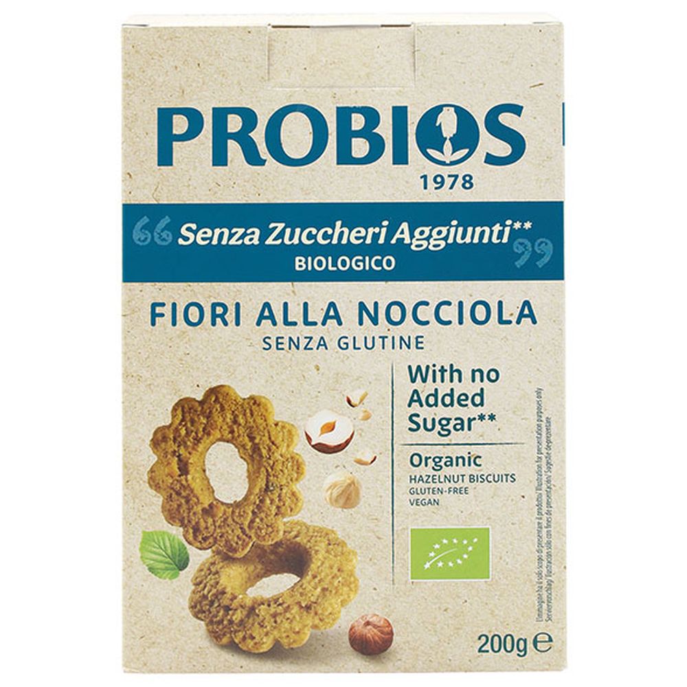 Image of Fiori alla Nocciola Senza Zuccheri Aggiunti ProBios 200g033