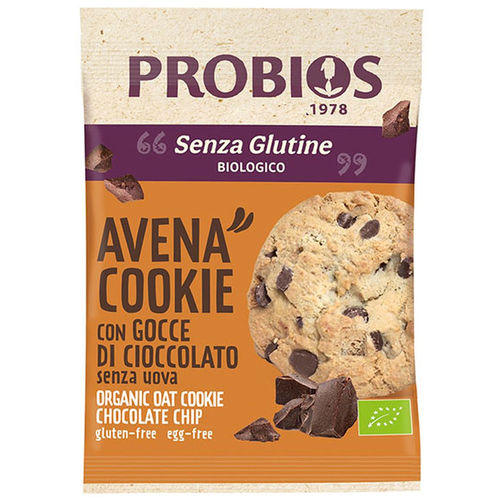 Image of Avena Cookies Con Gocce Di Cioccolato Probios 40g033