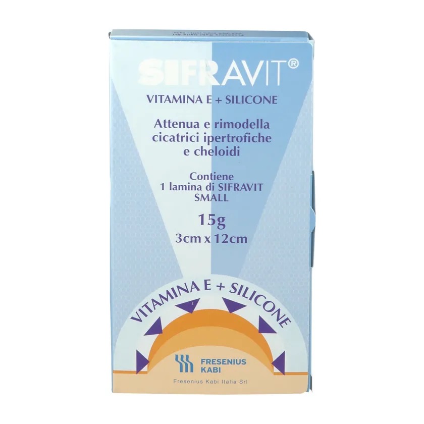 

Sifravit Vitamina E + Silicone 7x12cm Fresenius Kabi 1 Pezzo