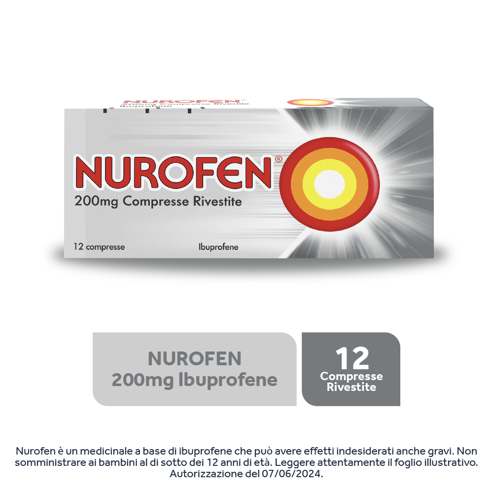 Nurofen 200 mg 12 Compresse Ibuprofene
