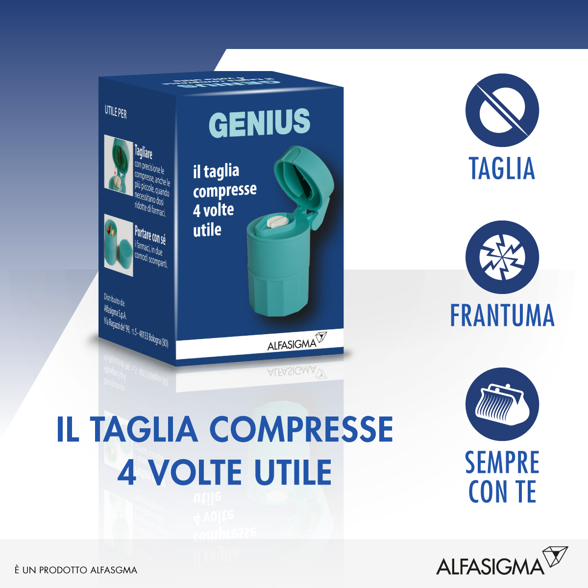 

Genius Taglia Compresse Alfasigma