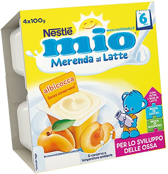 Image of mio Merenda al Latte Nestlé Albicocca 4x100g