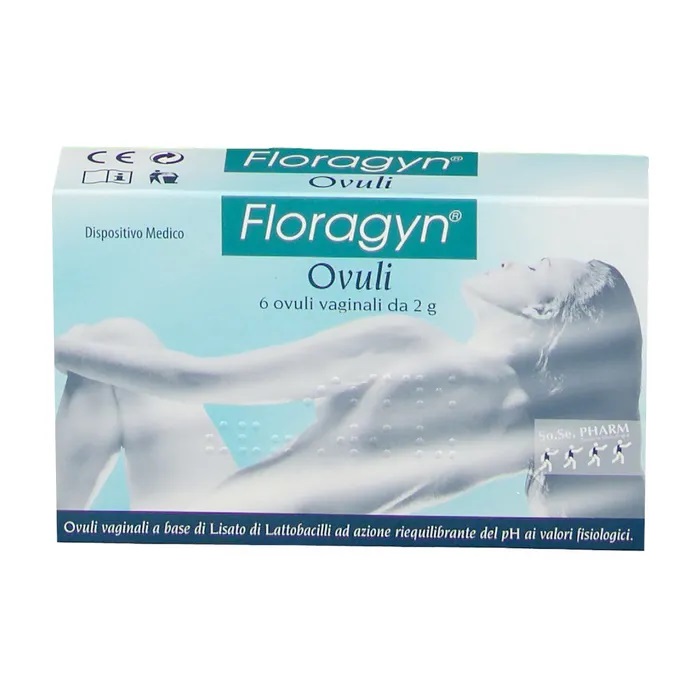 

Floragyn Ovuli Vaginali 12g 6 Pezzi