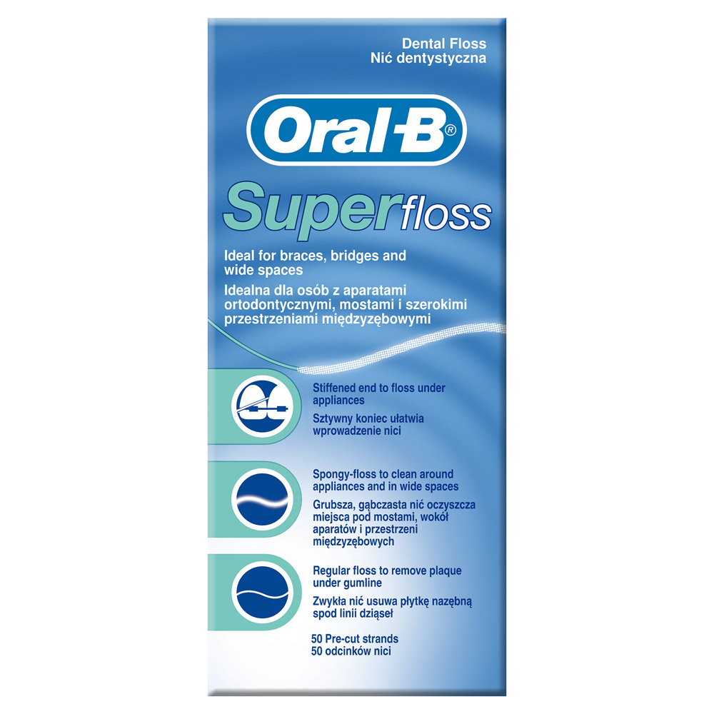 

Oral-B® Super Floss Filo interdentale 50 FILI