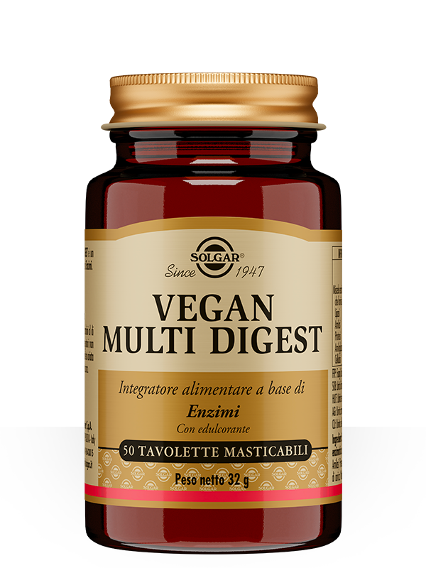 Solgar Vegan Multi Digest Integratore Enzimi Digestivi 50 Tavolette