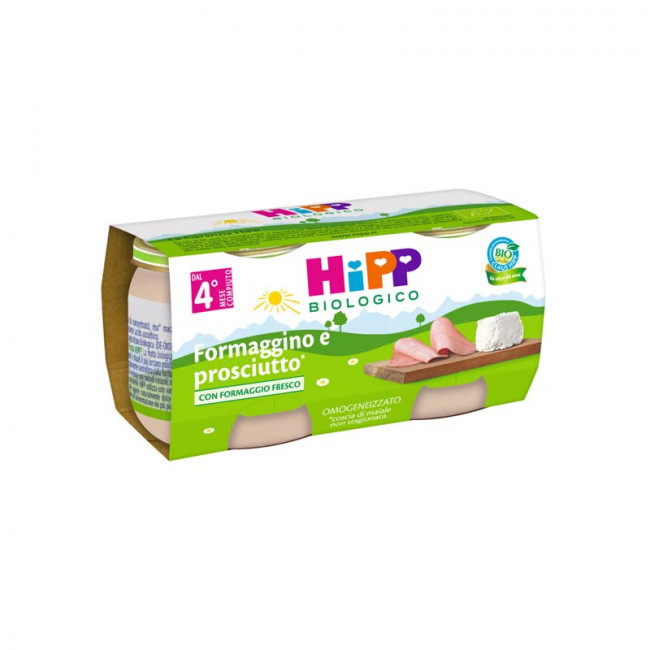 

Formaggino e Prosciutto HiPP Biologico 2x80g