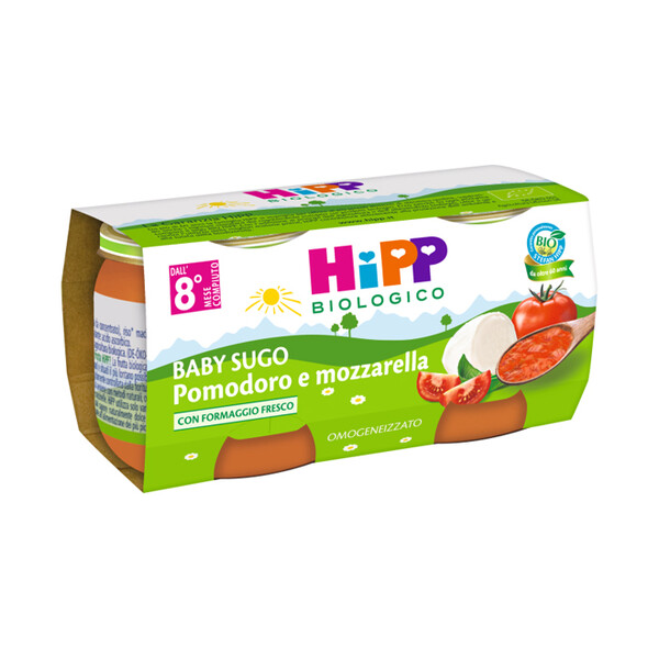 

Baby Sugo Pomodoro E Mozzarella HiPP Biologico 2x80g