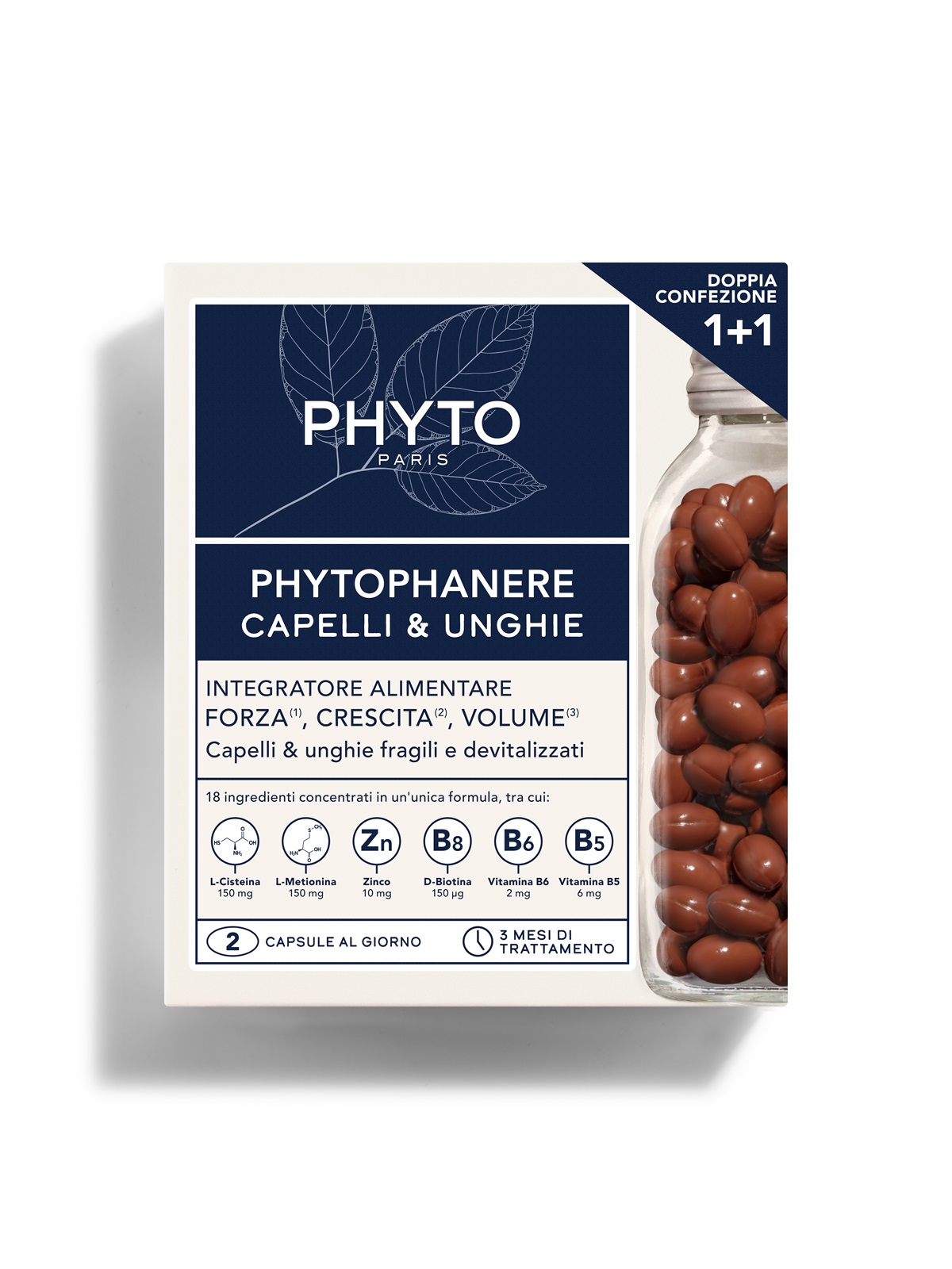 Phytophanere Rinforzante Capelli E Unghie Phyto 90+90 Capsule