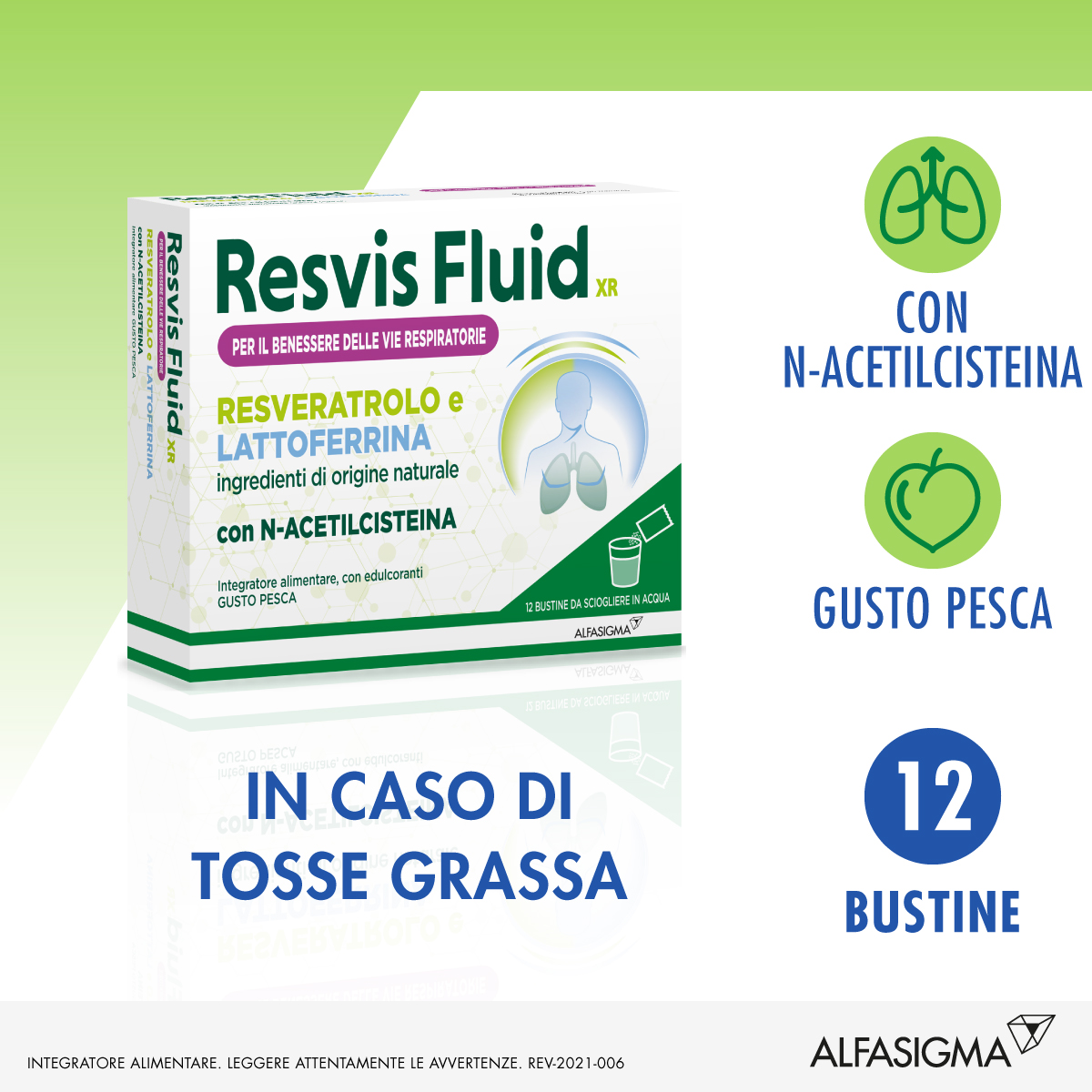 

Resvis Fluid XR Alfasigma 12 Bustine