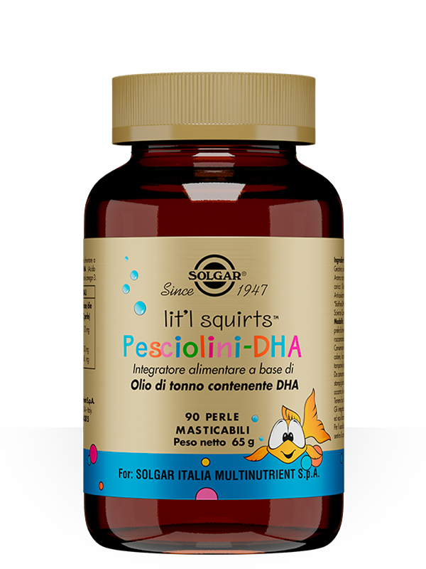 Pesciolini DHA Solgar 90 Perle Masticabili