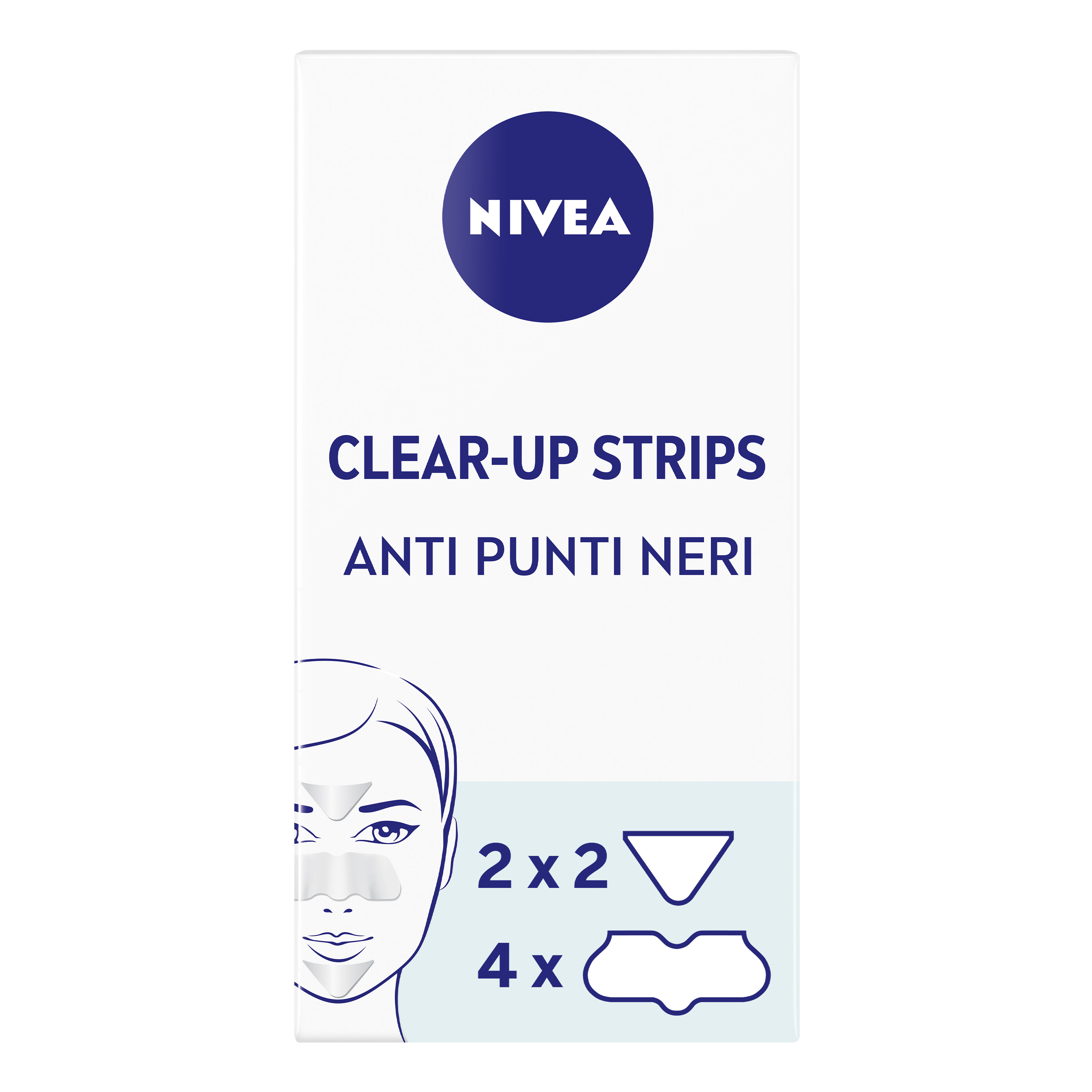 Image of NIVEA CLEAR-UP STRIP ZONA T 6 PZ