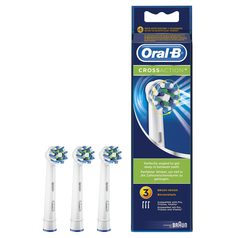 

Oral-B® CrossAction Testine di ricambio 3 Pezzi