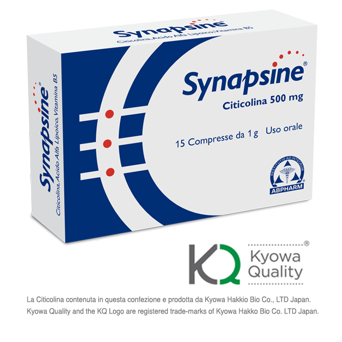 

Synapsine Citicolina 500mg ABPharma 15 Compresse