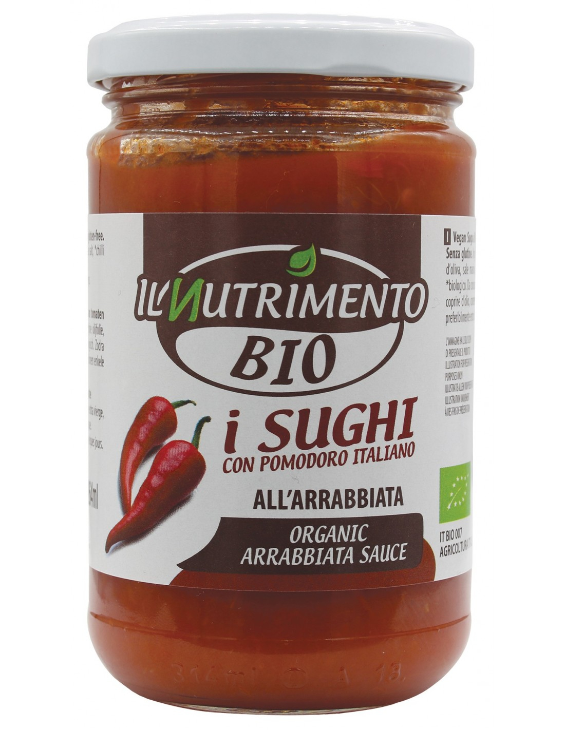 Image of Il Nutrimento Bio Sugo All&#39;Arrabbiata Probios 280g033