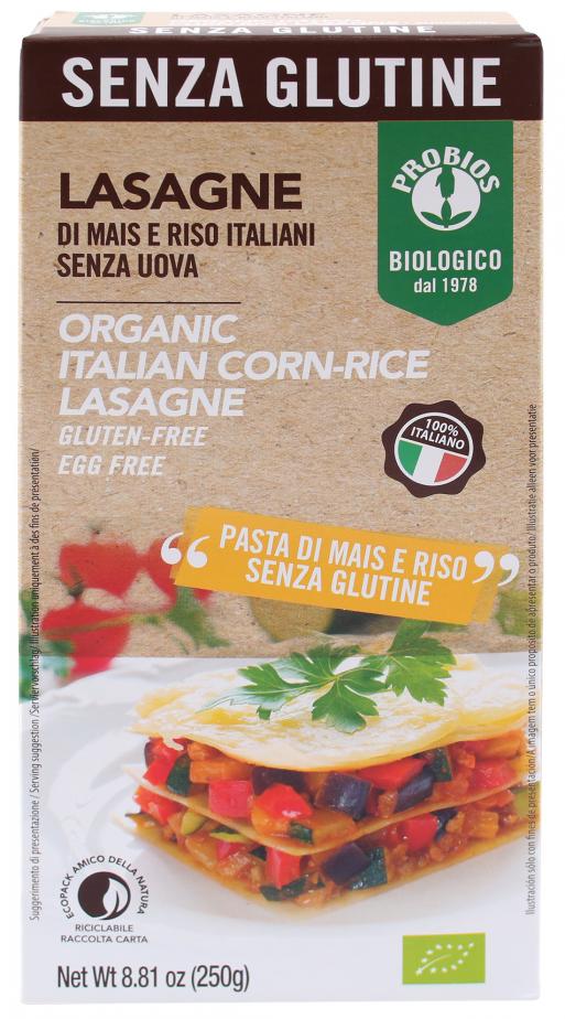 Image of Lasagne Di Mais E Riso Senza Uova Probios 250g033