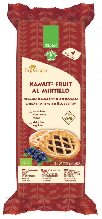 TopGrain Kamut Fruit Al Mirtillo Probios 4x50g