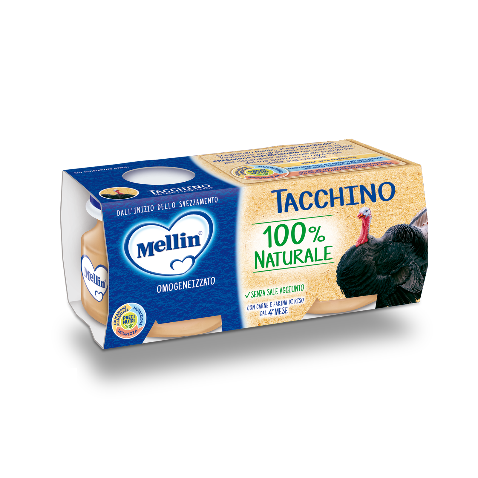 

Tacchino Mellin 2x120g