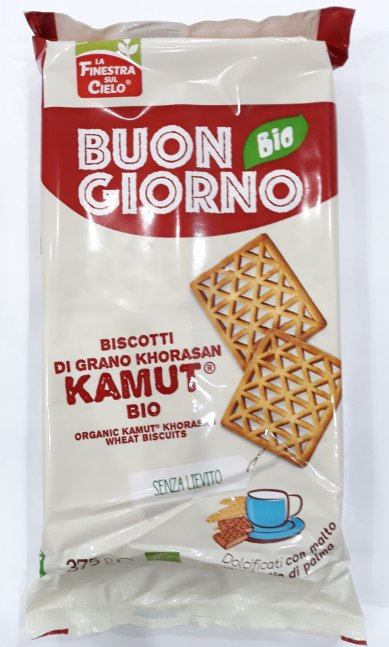 Buon Giorno Bio Biscotti Kamut Senza Lievito La Finestra Sul Cielo 375g