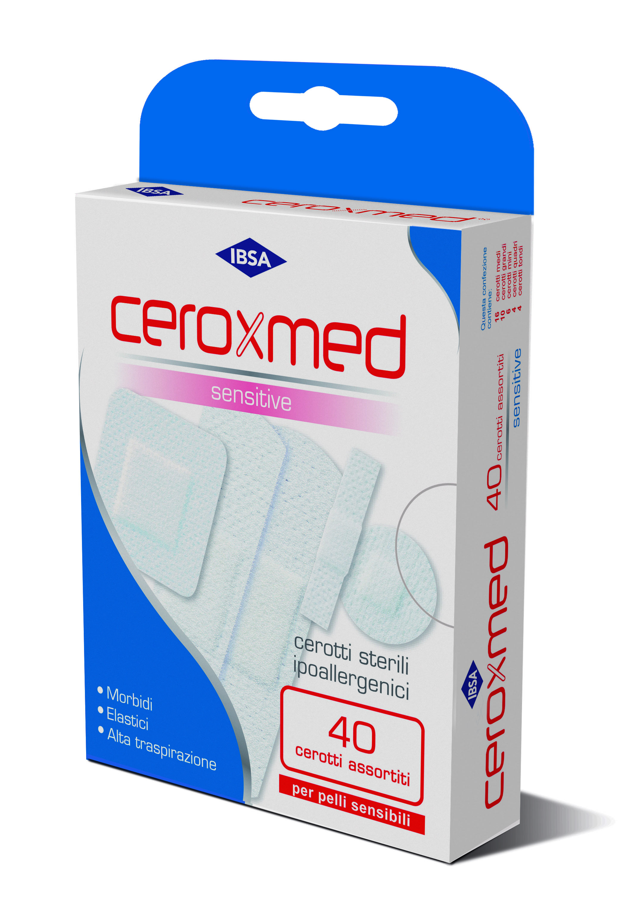 

Ceroxmed Sensitive IBSA 40 Cerotti Assortiti