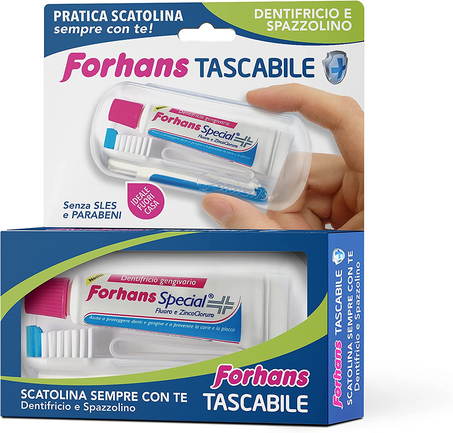 Image of Dentifricio + Spazzolino Forhans Special Tascabile