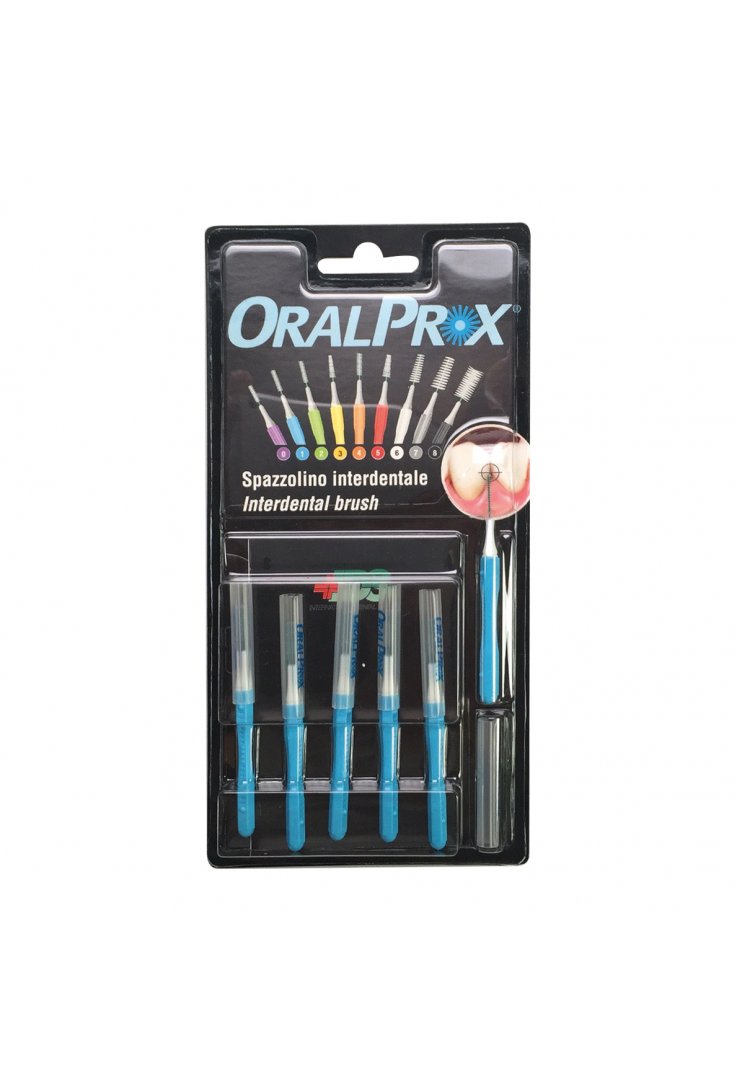 

Spazzolino Interdentale Misura 1 Azzurro Oralprox 6 Pezzi