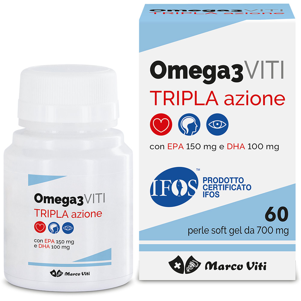 Omega 3 Viti Tripla Azione 60 Perle