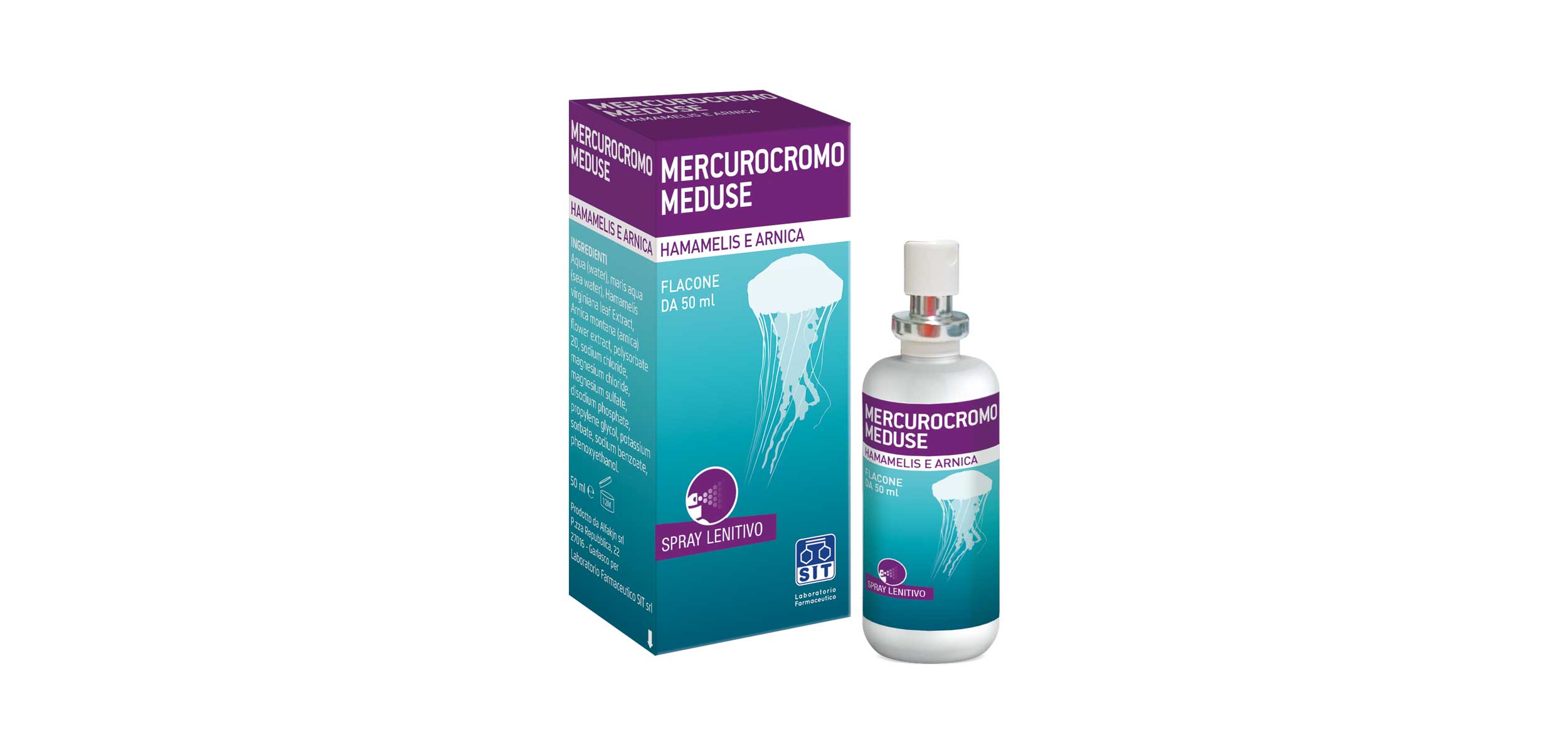 

Mercurocromo Meduse Spray Lenitivo SIT Laboratorio Farmaceutico 50ml