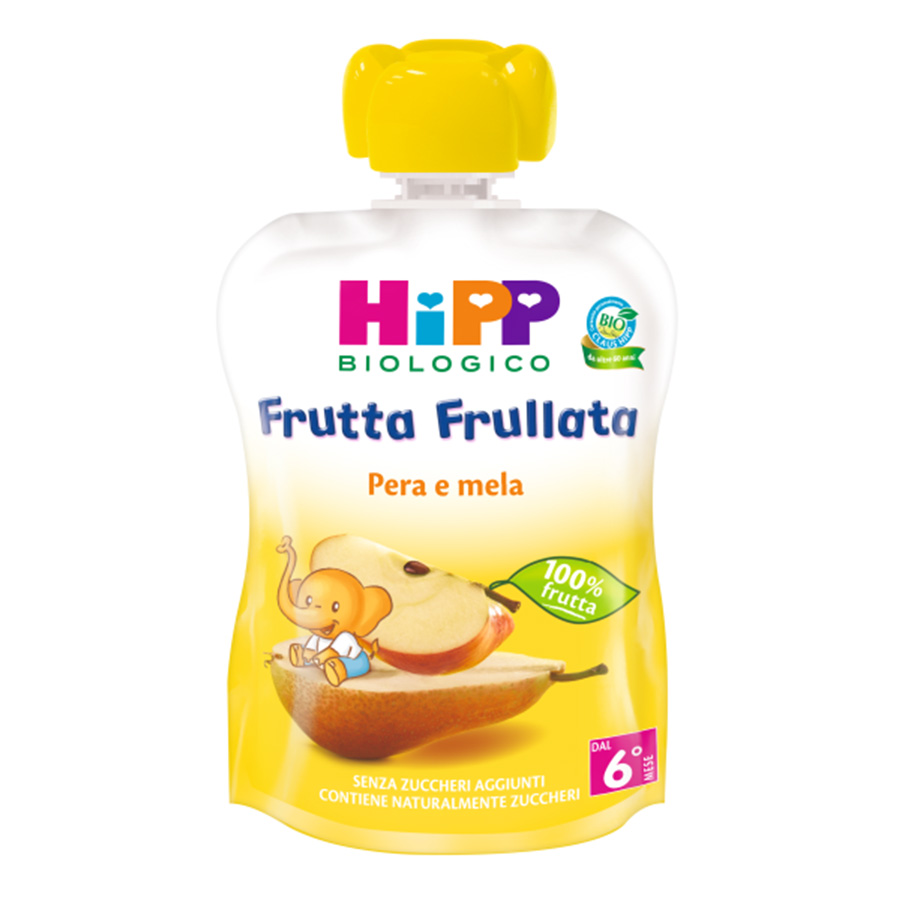 

Frutta Frullata HiPP Biologico Pera e Mela 90g