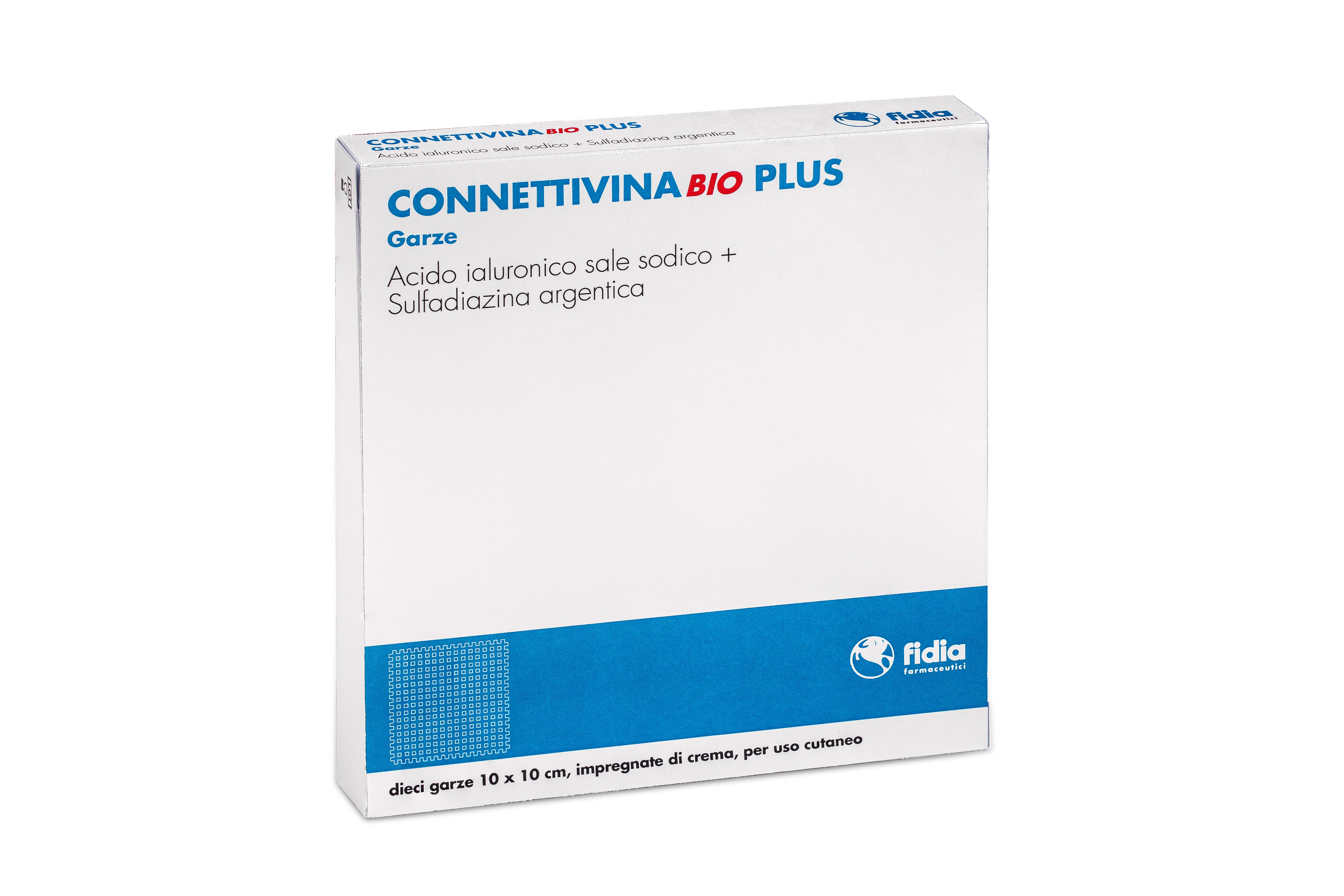 Connettivina Bio Plus Garze 10x10cm Fidia 10 Pezzi