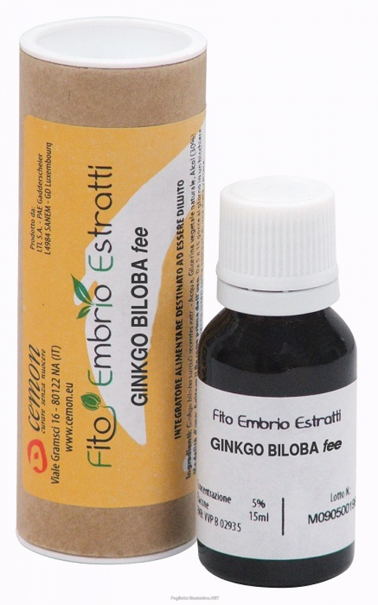 

Ginkgo Biloba Fee Fito Embrio Estratti Cemon 15ml