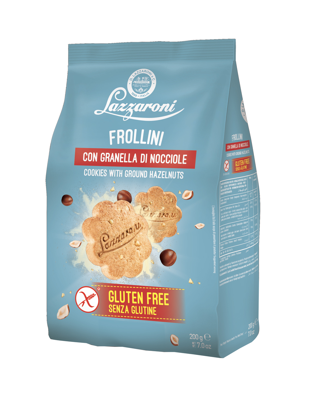 Image of Frollini con Granella di Nocciole Lazzaroni 300g033