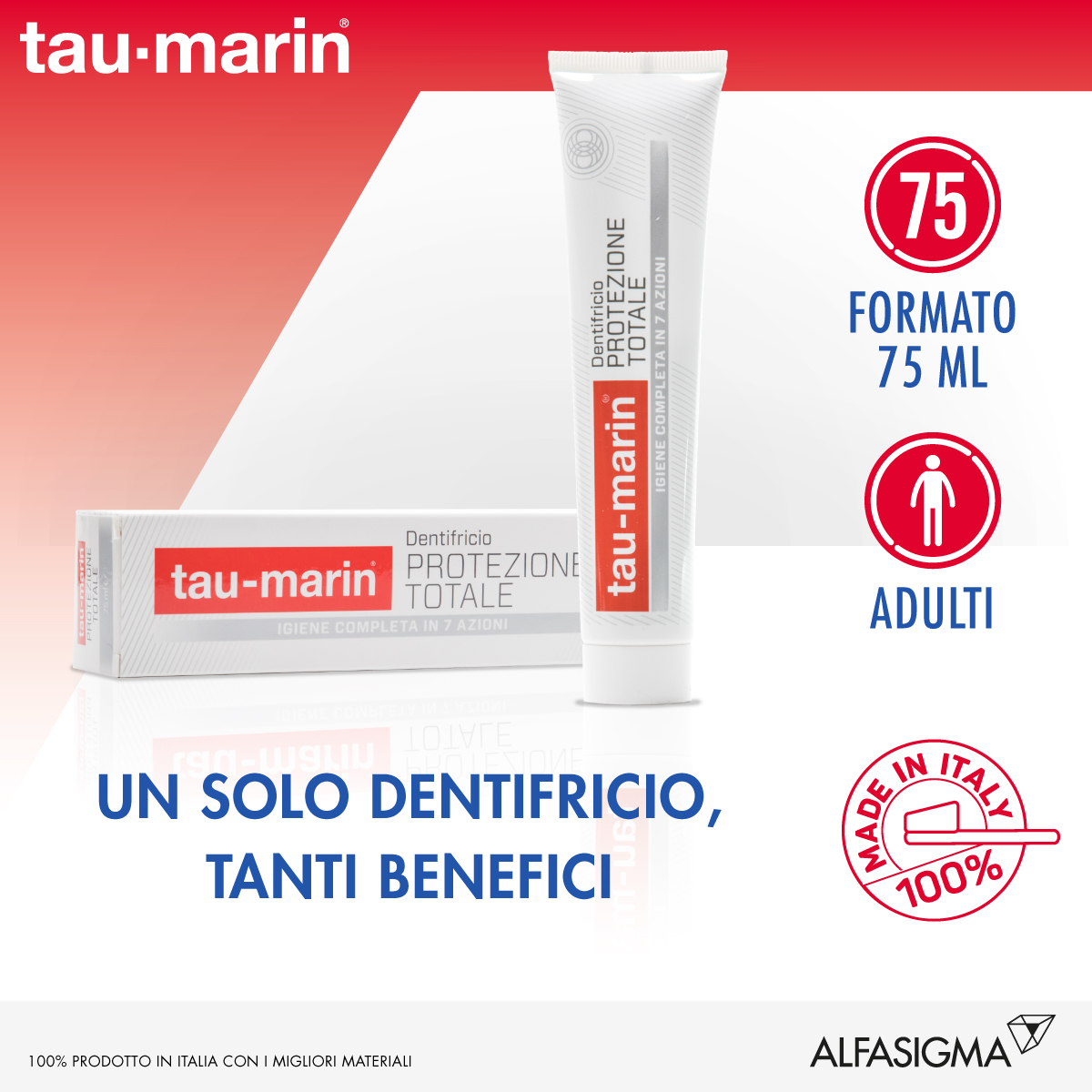 

Dentifricio Protezione Totale Tau Marin 75ml