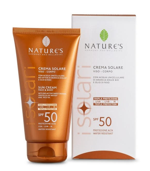 Image of I Solari Crema Solare Viso Corpo Spf50 Nature&#39;s 150ml